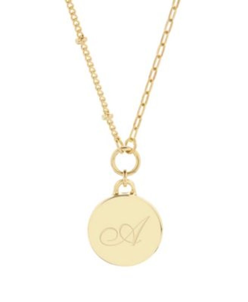 Macy's gold initial necklace on sale