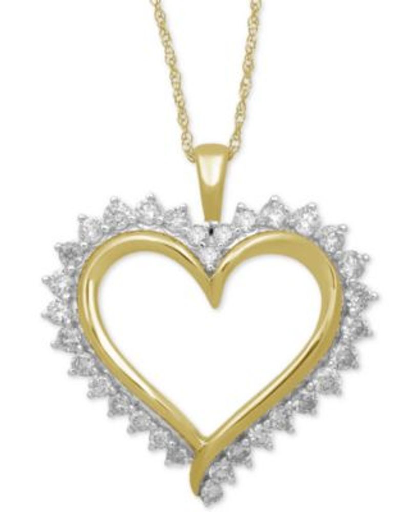 Macys diamond heart necklace top