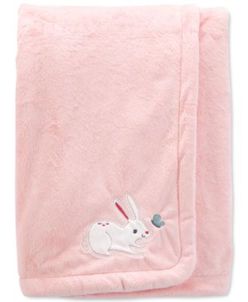 Carter s Baby Girls Bunny Fuzzy Plush Blanket Mall of America