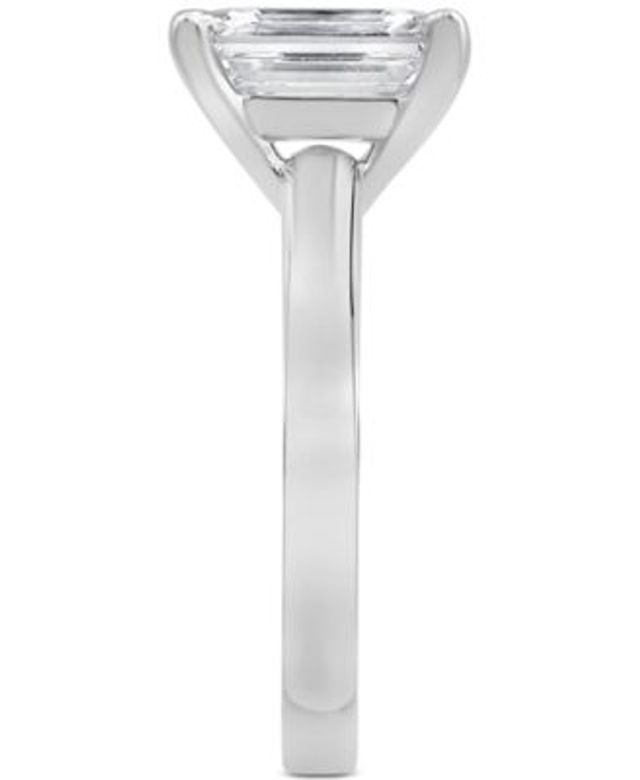 Badgley Mischka Certified Lab Grown Diamond Emerald-Cut Center