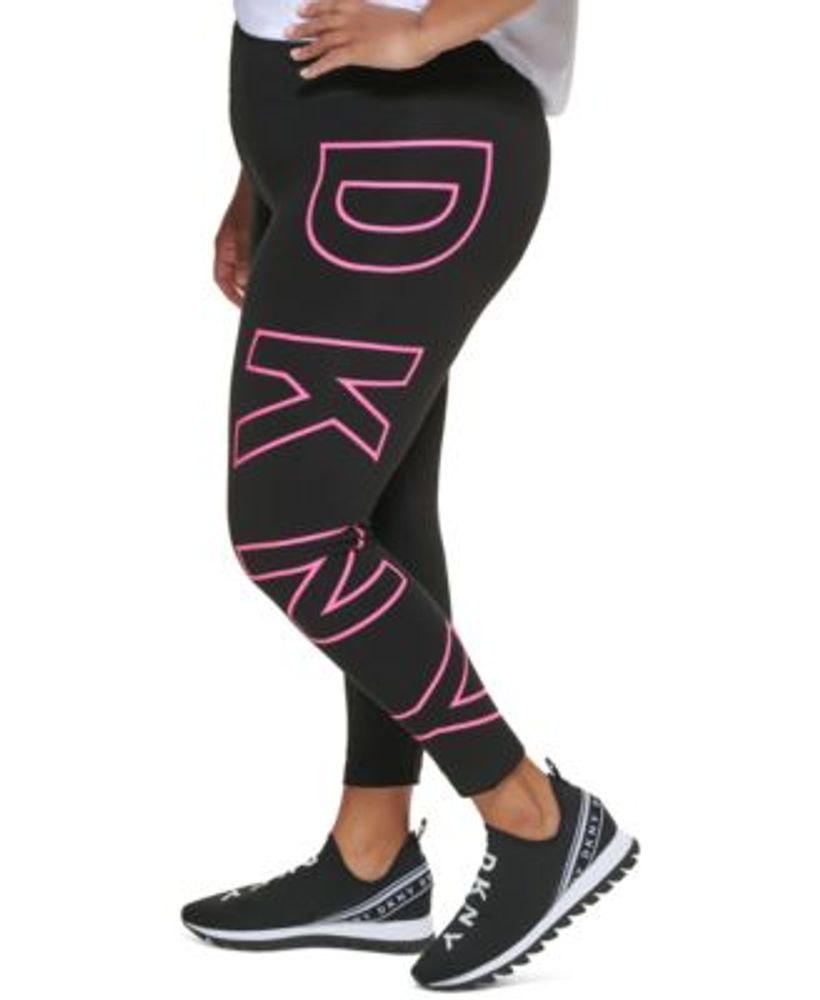 DKNY Plus High Waisted 7 8 Exploded Logo Leggings Mall of America