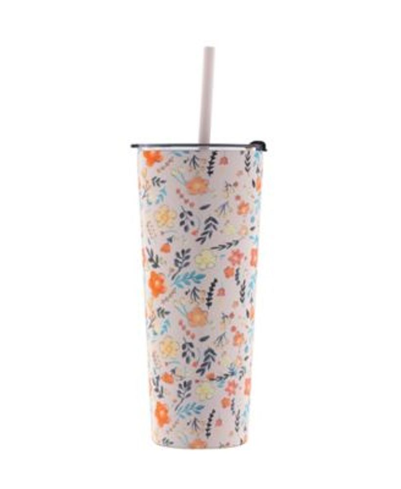 Thirstystone 24 oz Insulated Pink Floral Straw Tumbler Mall of America®