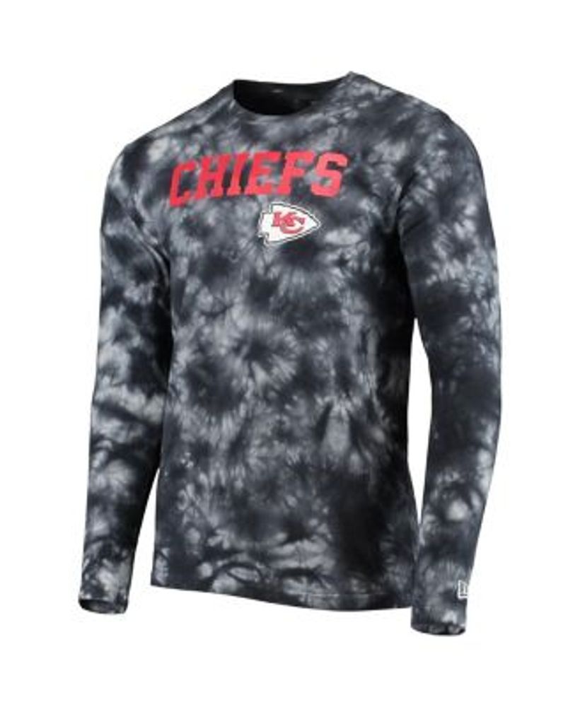New Era Men s Black Kansas City Chiefs Tie Dye Long Sleeve T shirt