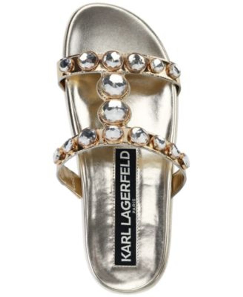 Karl lagerfeld flat sandals store