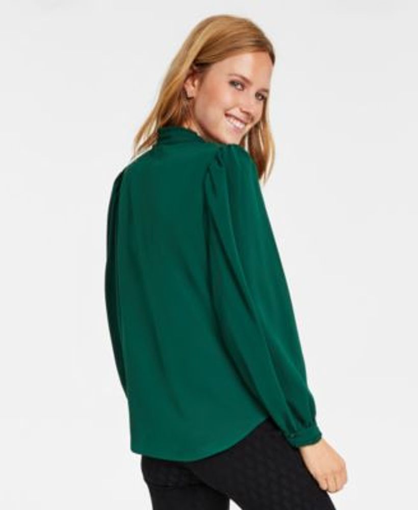 Macys green blouse hot sale