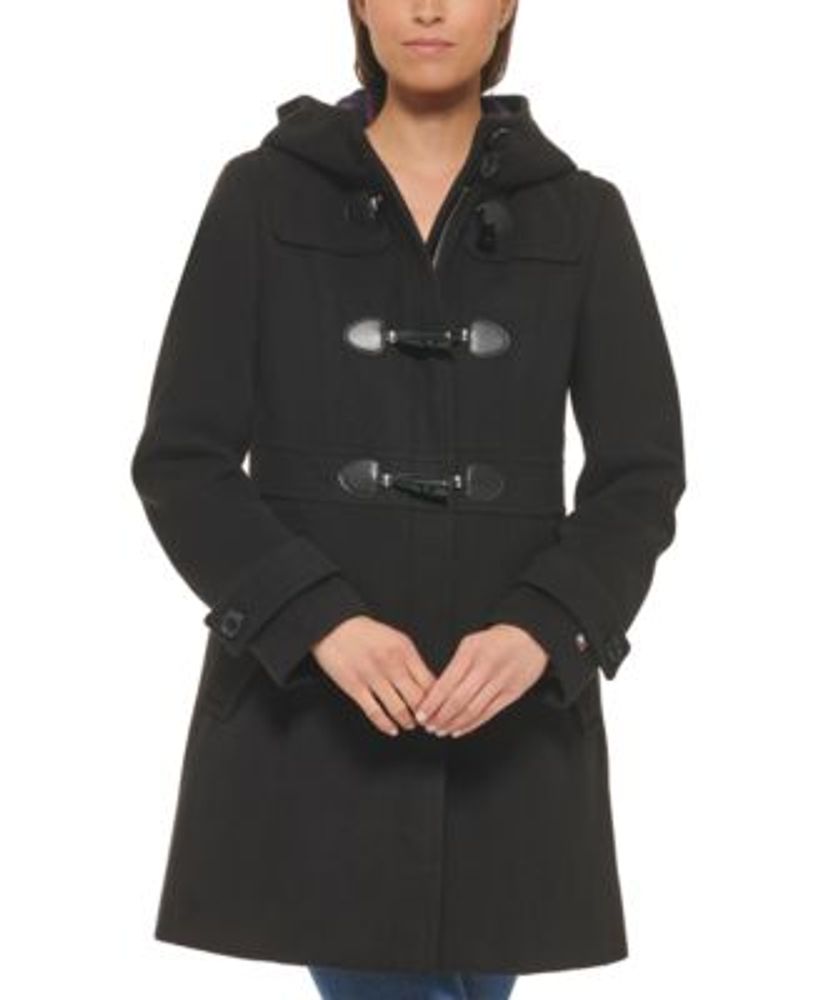 Tommy hilfiger women's hooded toggle coat 2025