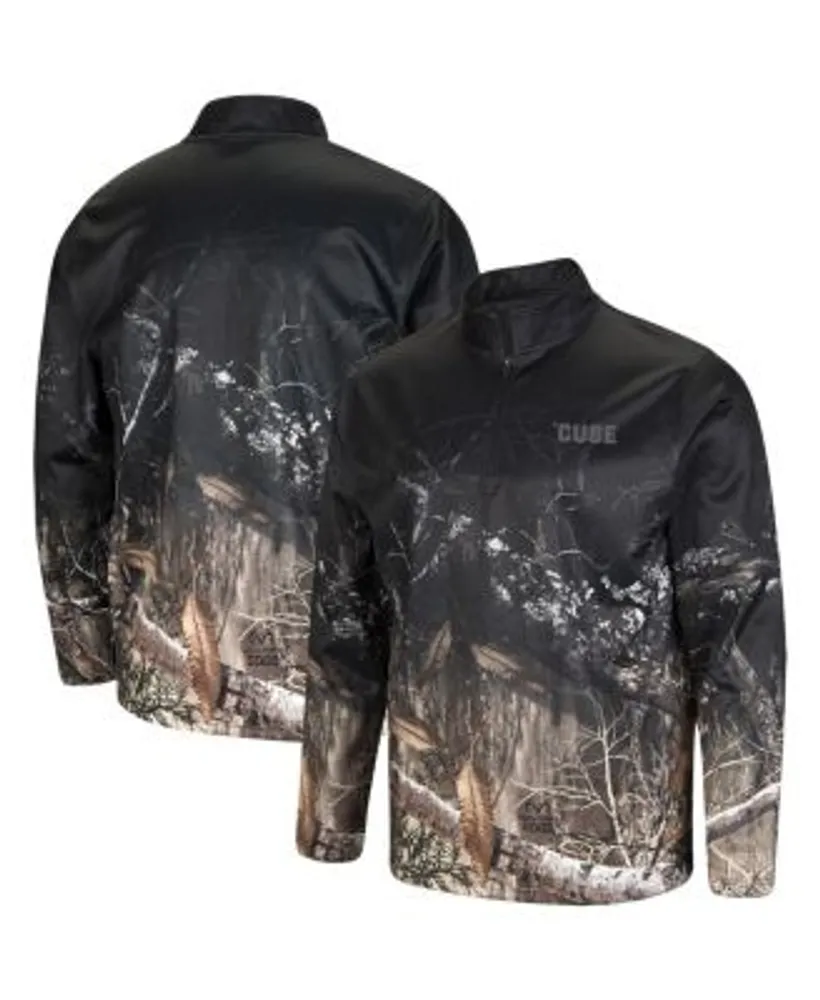 Colosseum Men's Black, Realtree Camo Syracuse Orange Quarter-Zip