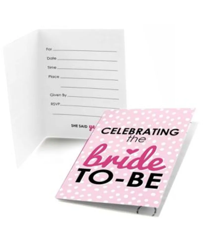 Big Dot of Happiness BrideToBe FillIn Bridal Shower & Classy