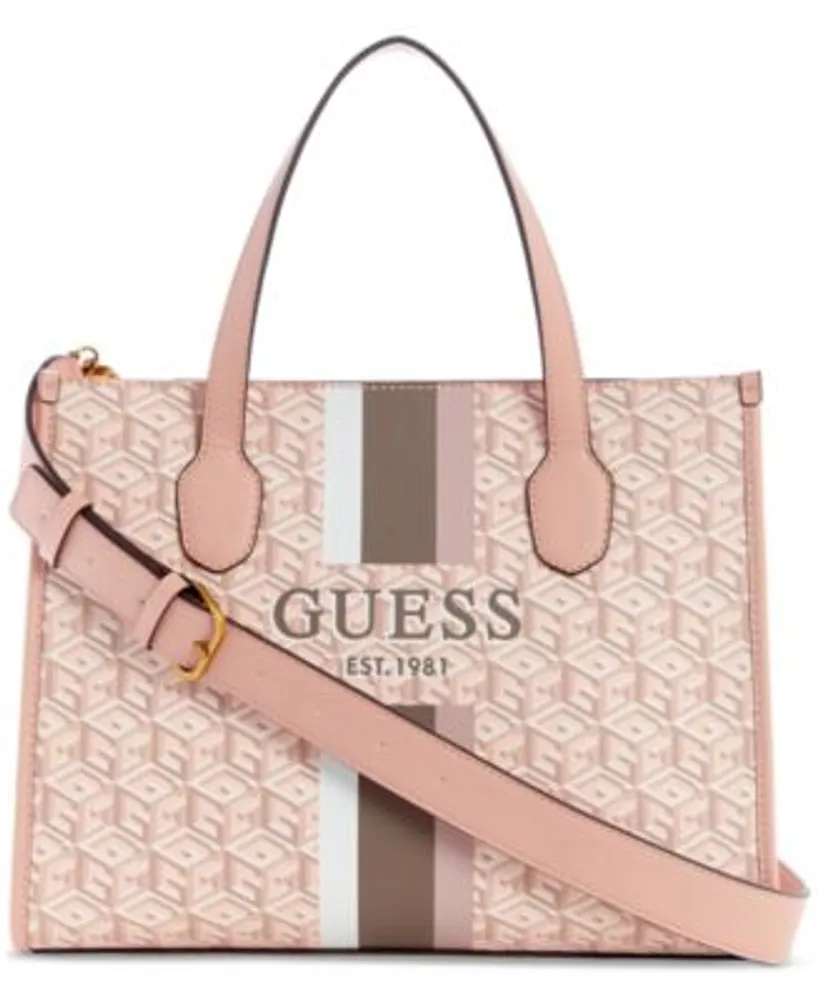 GUESS Silvana Small Monogram Double Compartment Tote | Vancouver Mall