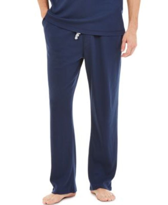 Lands' End Men's Knit Rib Short Sleeve Henley Pajama Shirt 