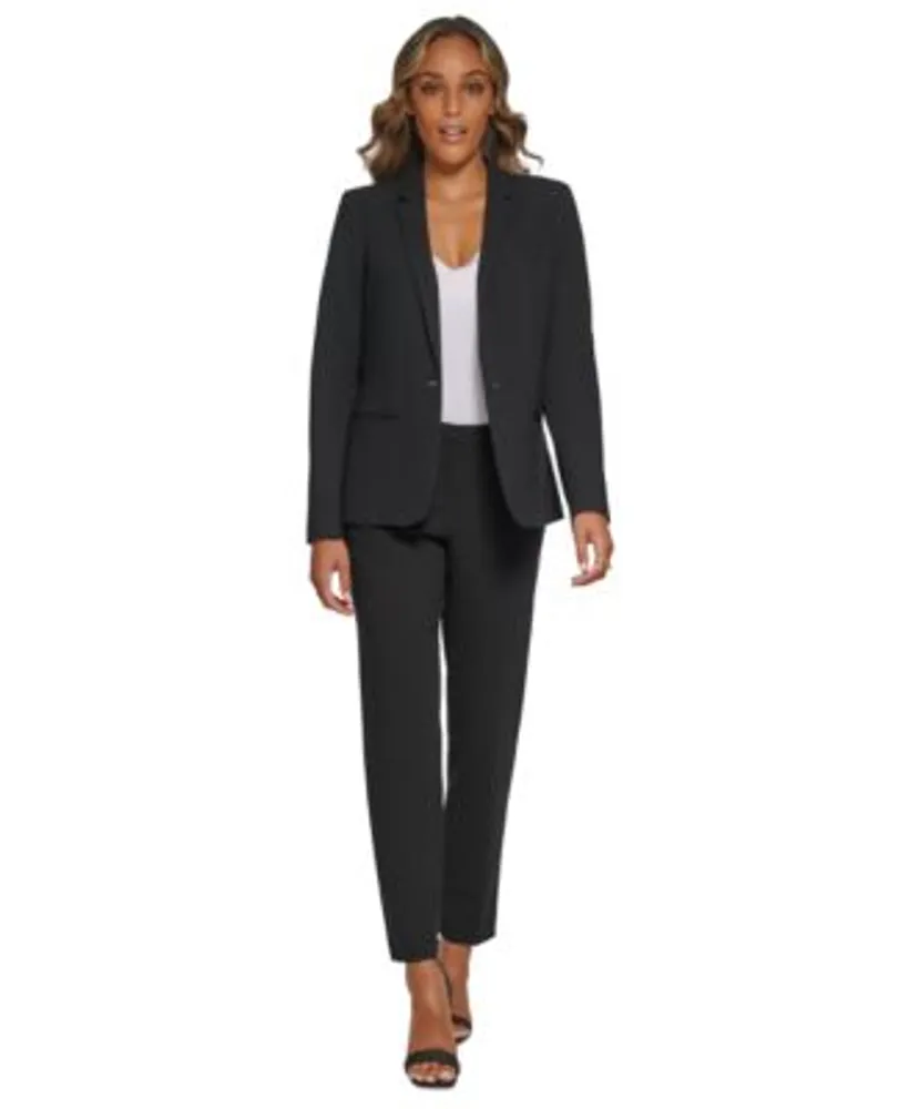 Calvin Klein One Button Blazer Straight Leg Pants Hawthorn Mall