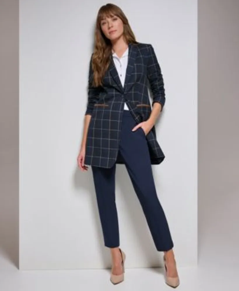 Tommy hilfiger women's shop plaid blazer