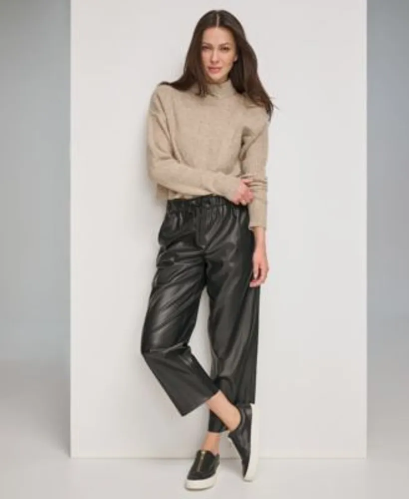Dkny wide on sale leg cropped pants