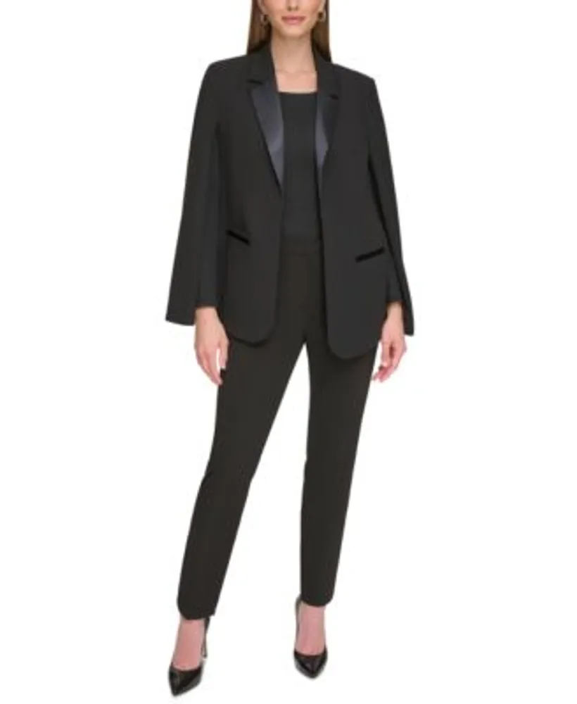 Women's petite tuxedo best sale jacket