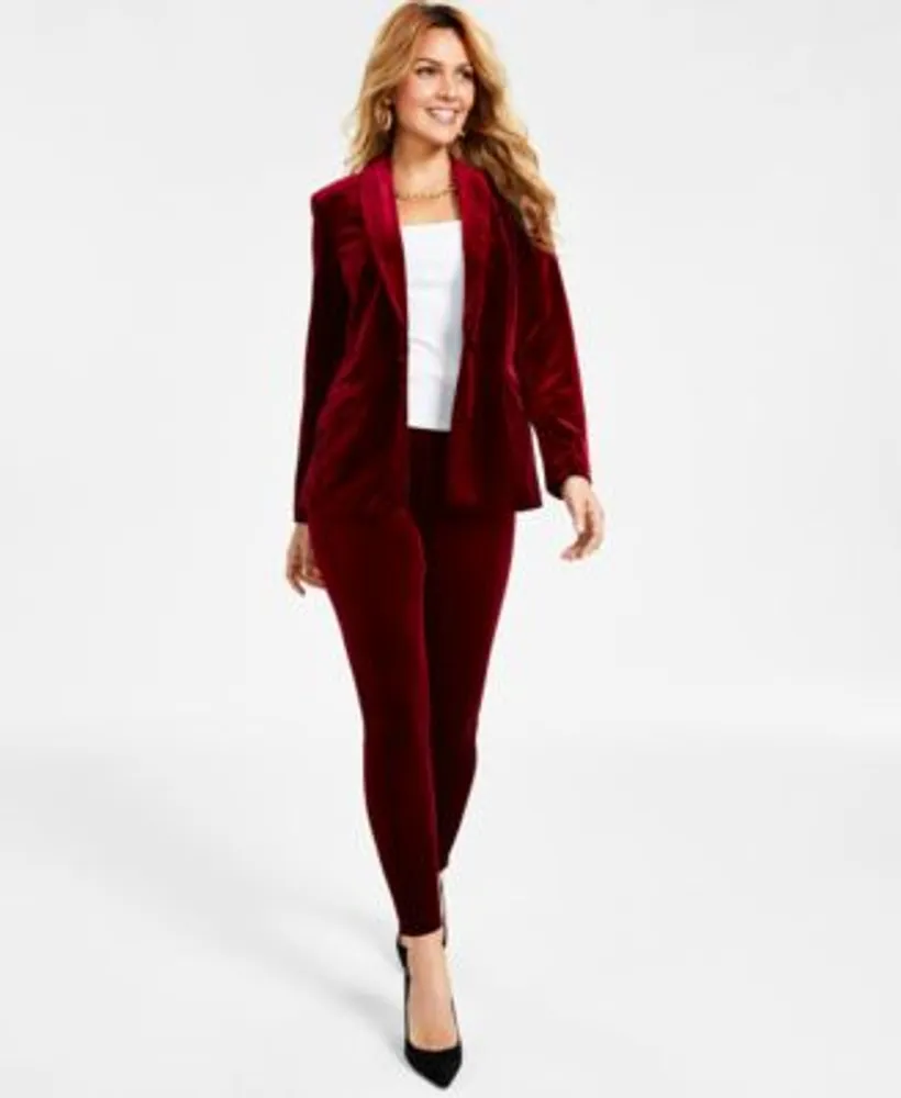 Macys velvet cheap leggings