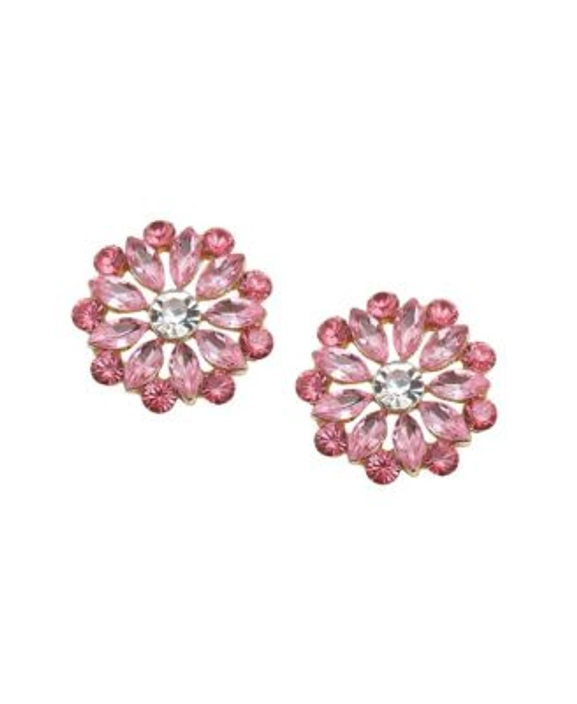 Diamond flower stud earrings macys hot sale