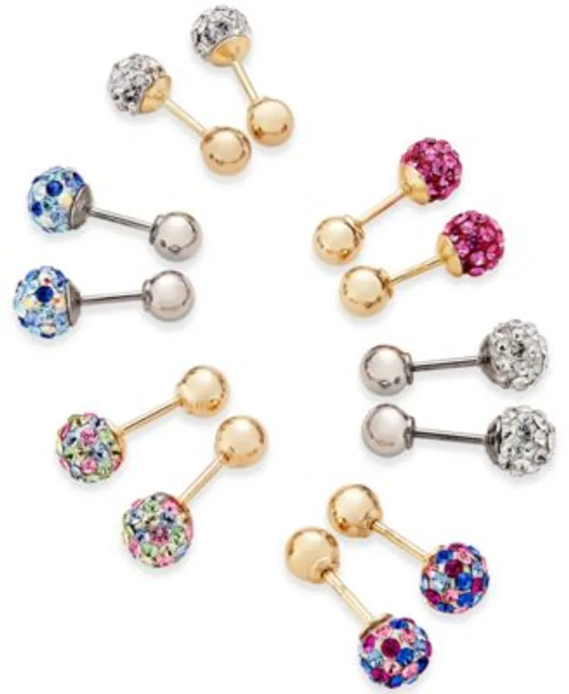 Reversible ball earrings shop