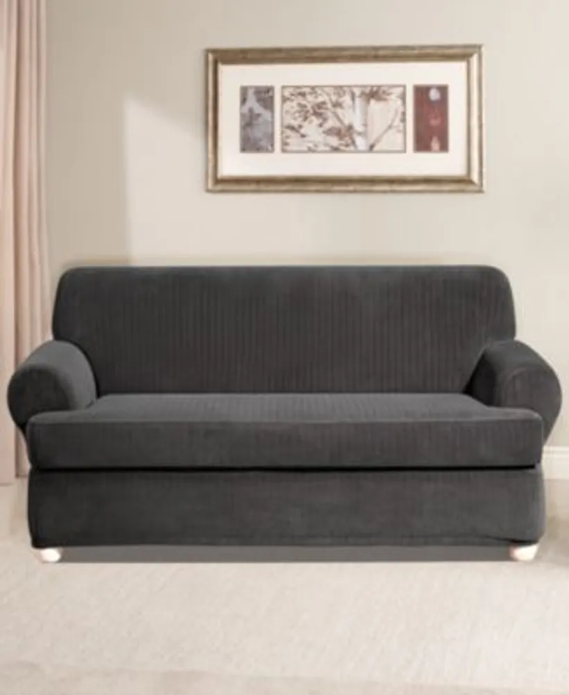 Sure Fit Stretch Pinstripe Slipcover Collection Hawthorn Mall