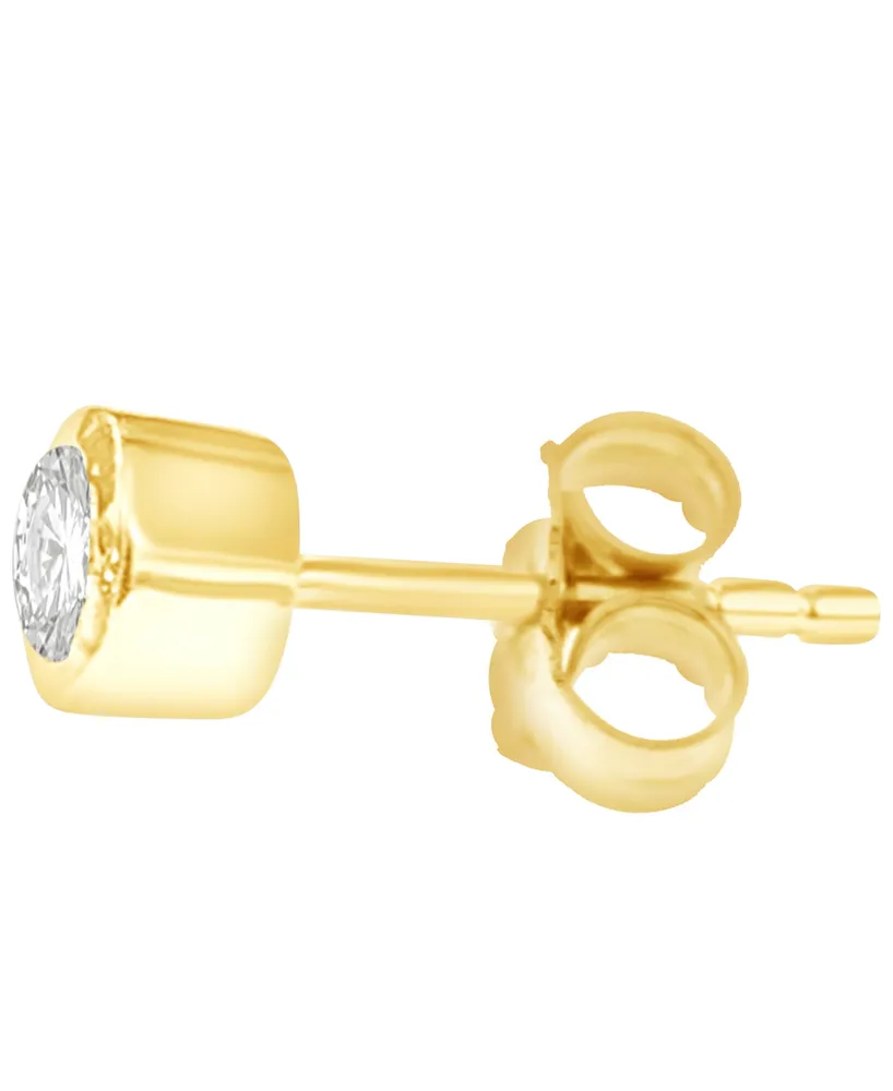 Macy's Diamond Bezel Single Stud Earring (1/6 ct. t.w.) in 14k Gold