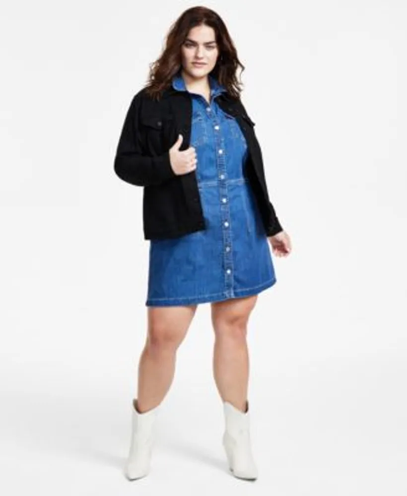 Macys plus size denim dress shop