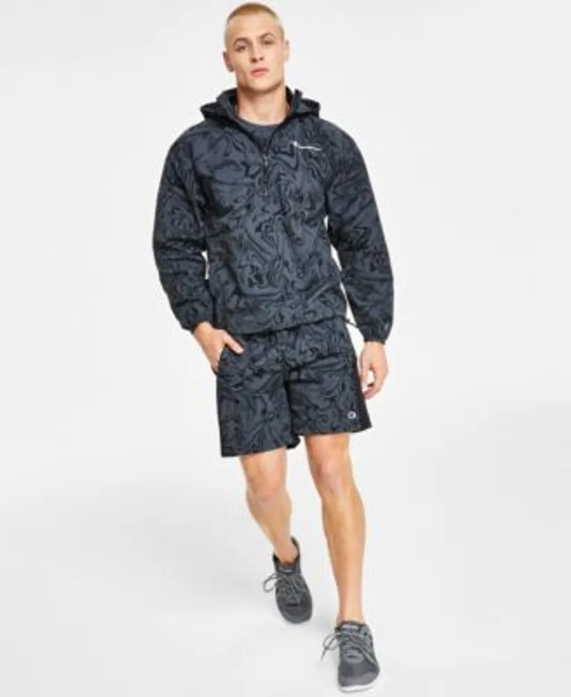 Champion Mens Liquid Marble Anorak T Shirt Shorts Separates