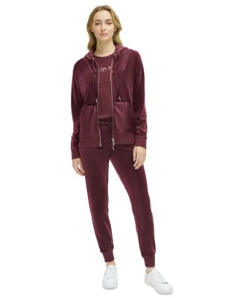 Calvin klein online velvet tracksuit