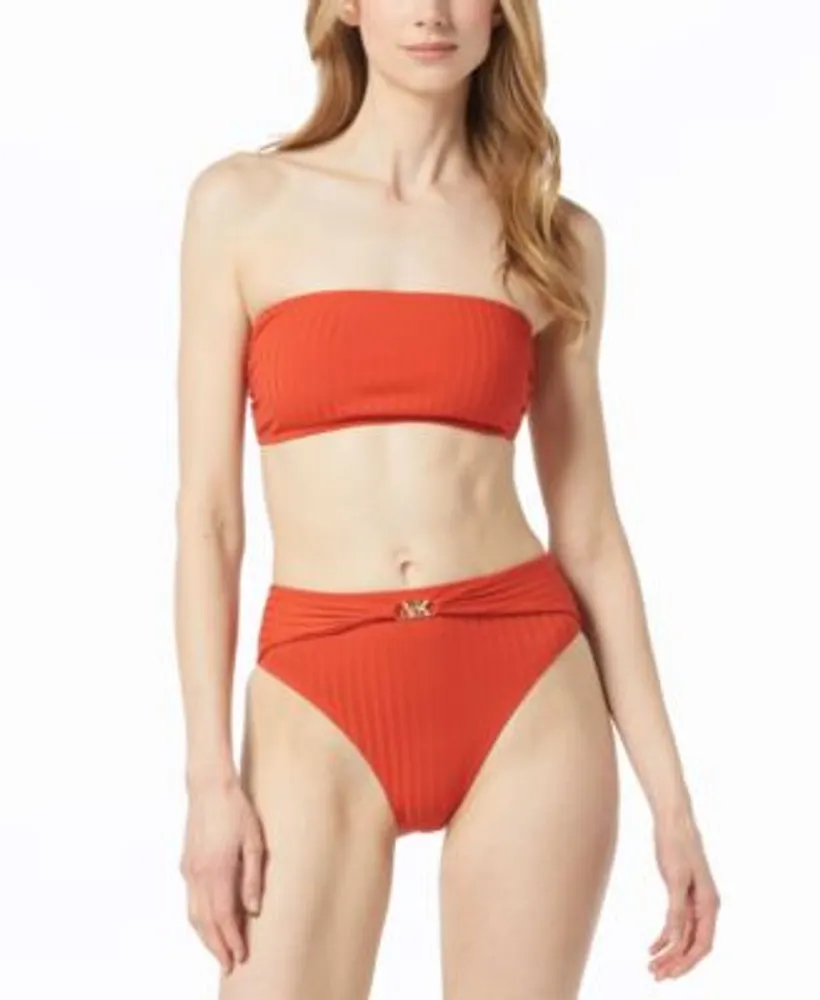 Michael kors bandeau discount bikini top