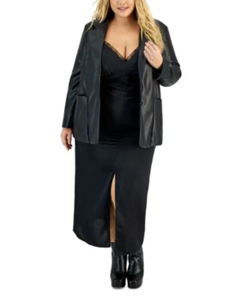 Leather and lace sales plus size clothing