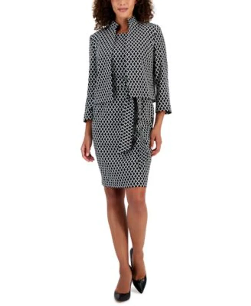 Kasper white dress and sale jacket