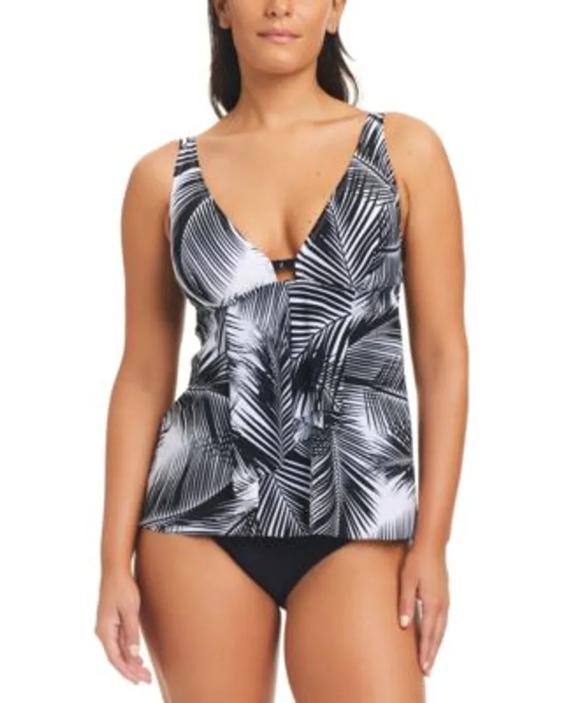 Tankini top and high waisted bottoms clearance