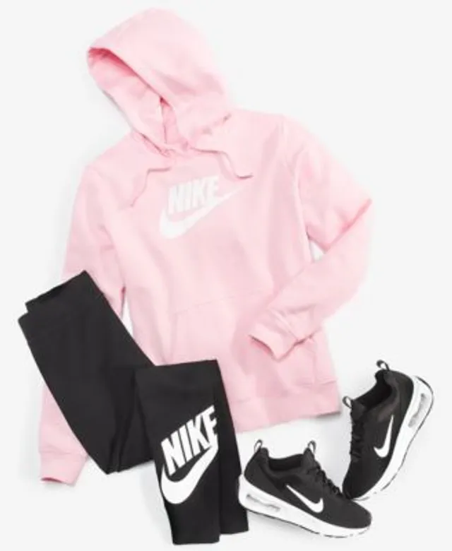 Nike Womens Sportswear Club Fleece Logo Pullover Hoodie Sportswear
