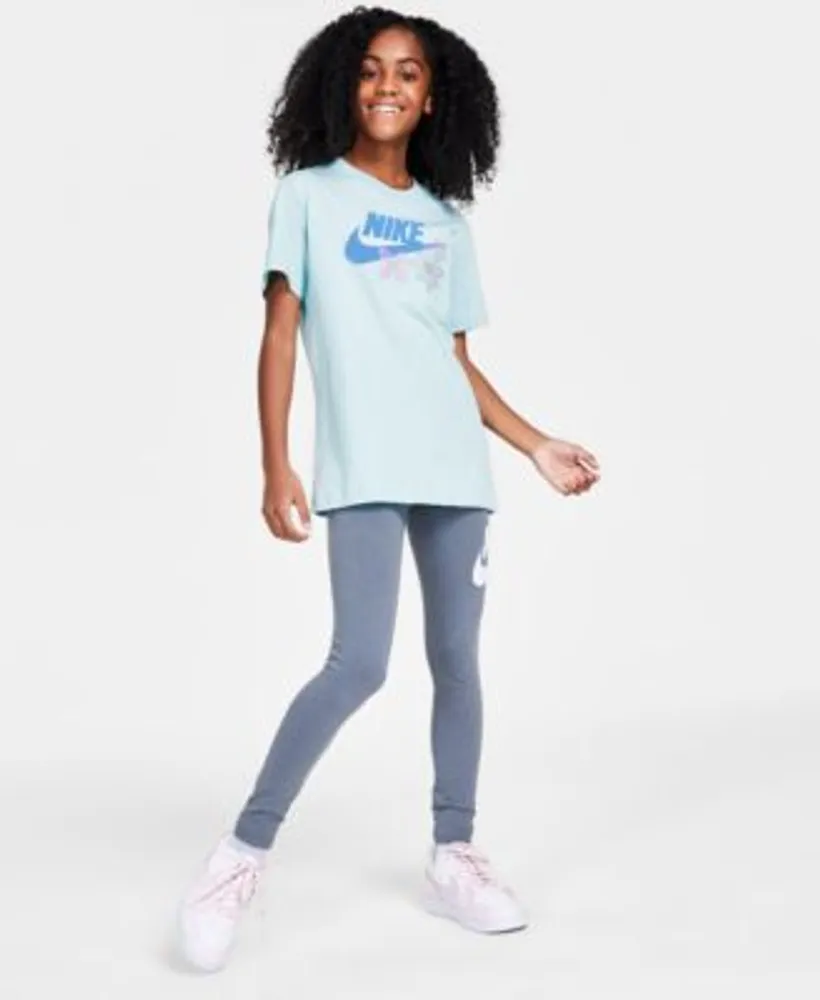 Nike Girls Cotton T Shirt Essentials Mid Rise Leggings Nike Big