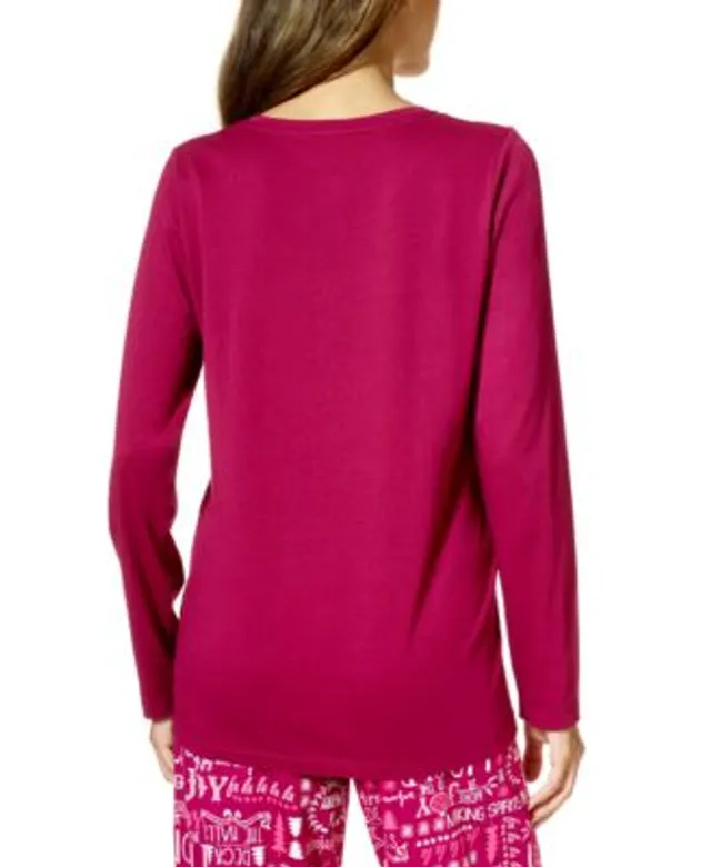 Hue long best sale sleeve pajama tops