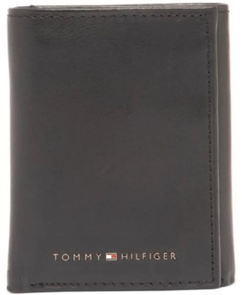 Tommy Hilfiger Mens Leather Trifold Wallet Collection Hawthorn Mall