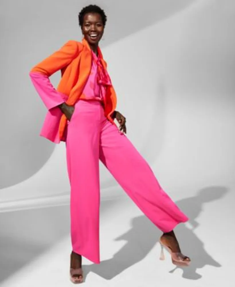 Tahari red pantsuit hotsell