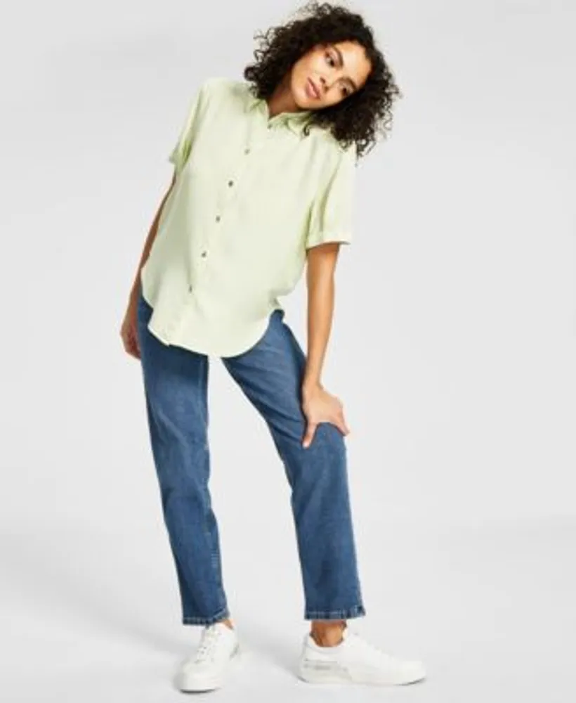 Calvin klein straight jeans womens deals