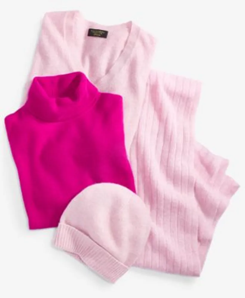 Macy's pink cashmere sweater new arrivals