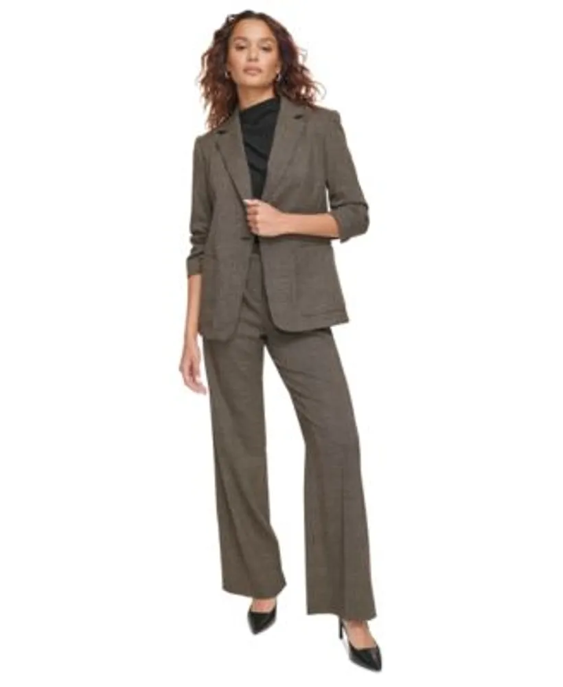 Calvin klein notch lapel coat shop
