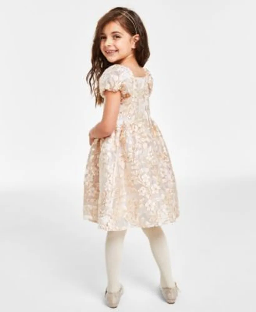 Rare editions discount metallic brocade dress