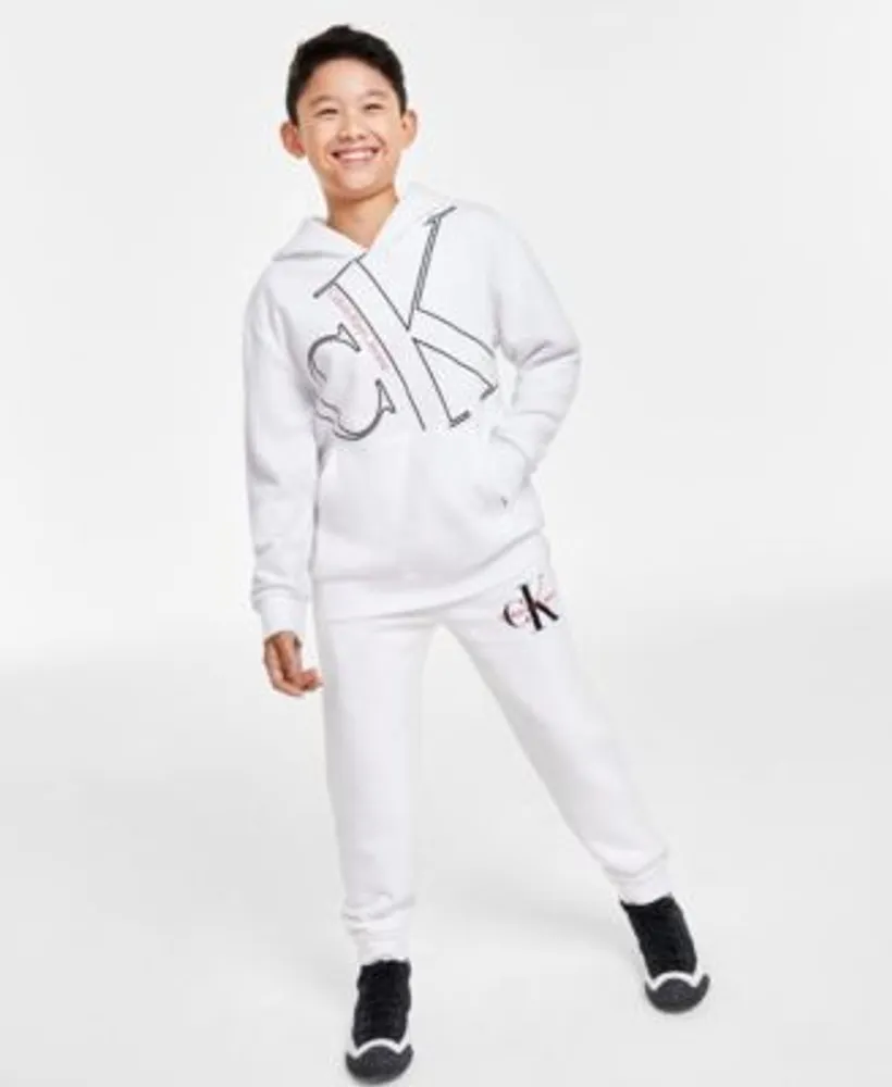 Calvin Klein Big Boys Drawstring Joggers Pullover Hoodie