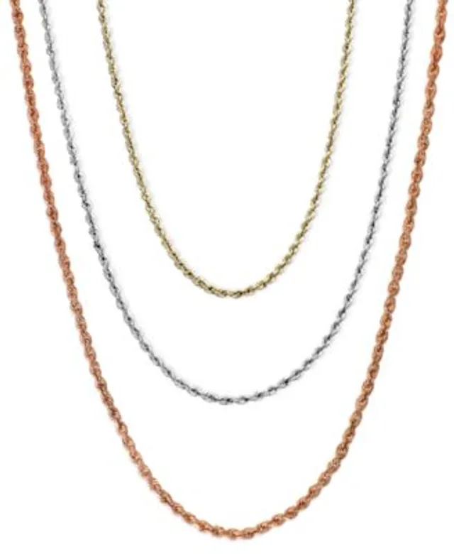 Macy's 14k gold rope chain store
