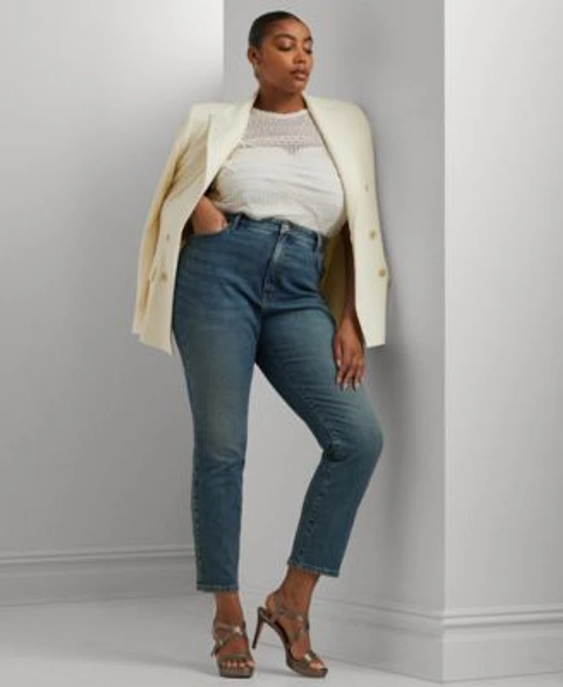 Plus size ralph lauren blazer sales