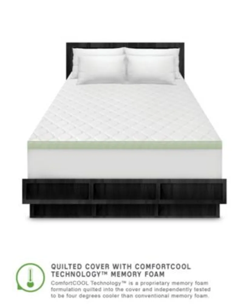 Sensorpedic 3 Inch Ultimate Cooling Luxury Quilted Memory Foam Bed Topper Collection Mall of