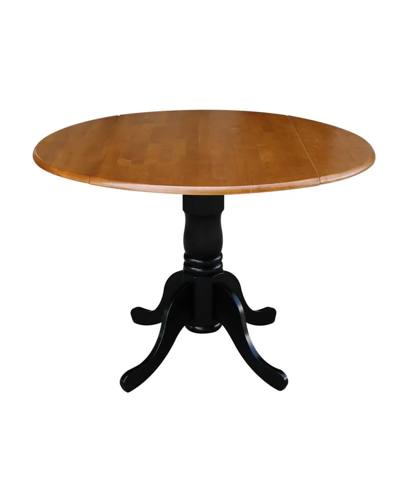 International Concepts 42" Dual Drop Leaf Dining Table with Splat Back