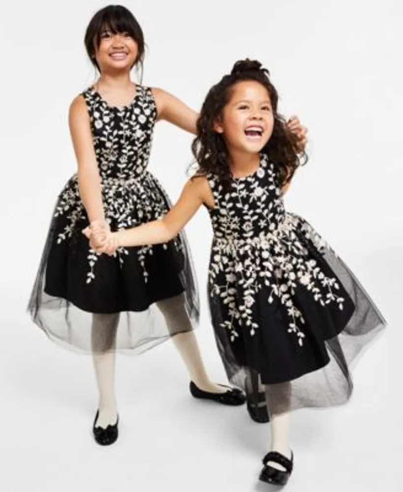 Rare editions embroidered dress hot sale