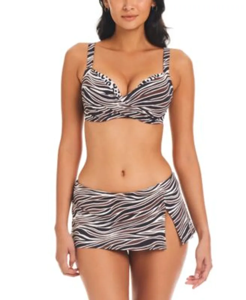 Bikini top best sale and swim skirt