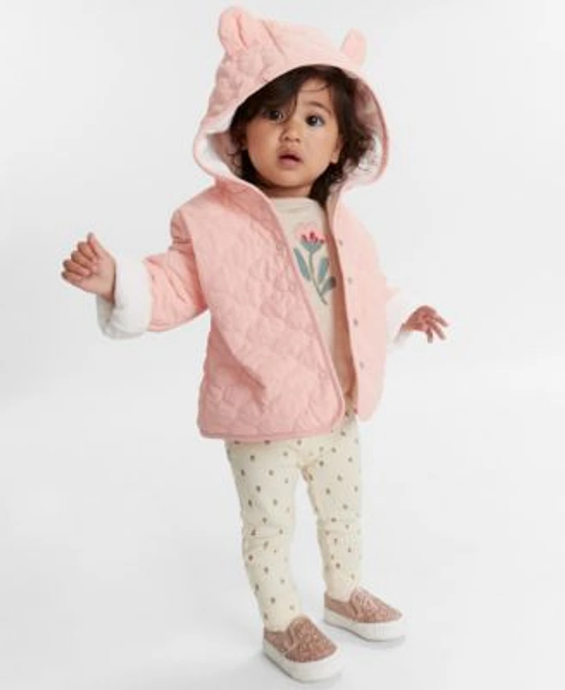 Baby girl fleece lined jacket on sale
