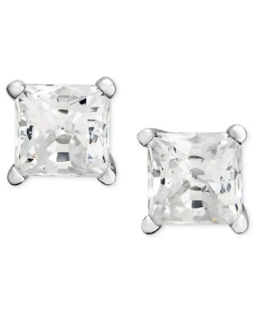 Macy's square hotsell diamond earrings