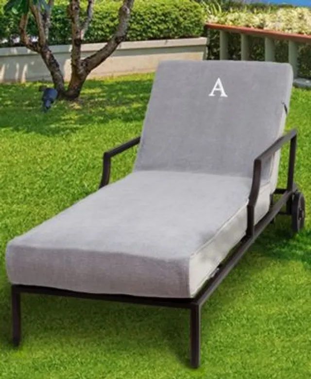 Linum home standard size chaise lounge cover with clearance side pockets