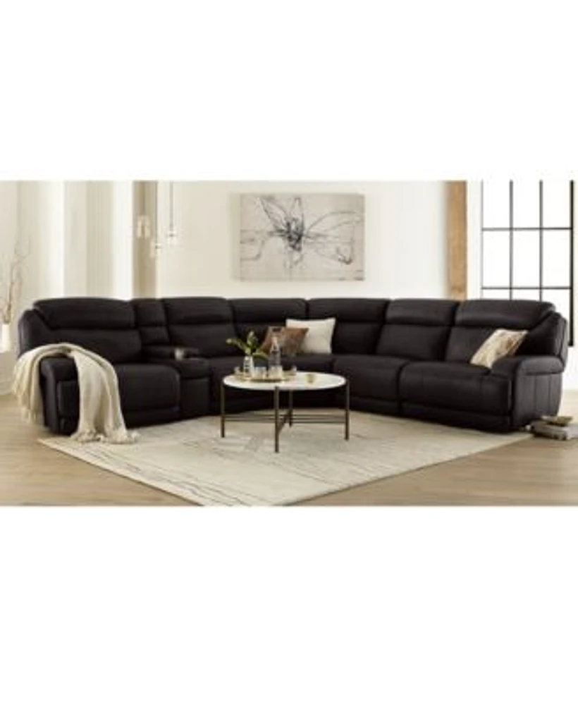 Daventry leather sectional discount